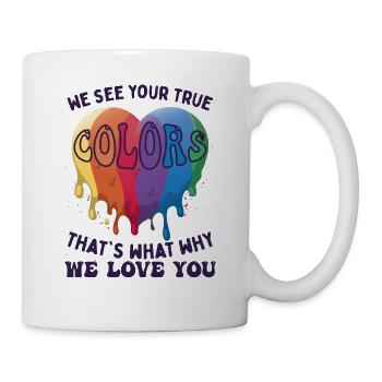 LGBT Family Rainbow Color Pride Month - Mug - white - Right