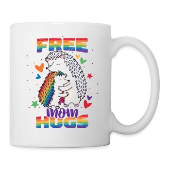 Une maman gratuite embrasse le mois de la fierté LGBT mignonne - Mug blanc - blanc - Droite