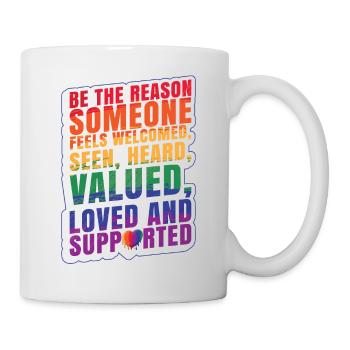 Famille Lesbienne Mois de la fierté gaie LGBTQ - Mug blanc - blanc - Droite