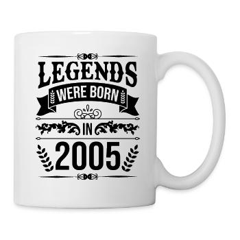 Legends were born in 2005 - Mug - white - Right