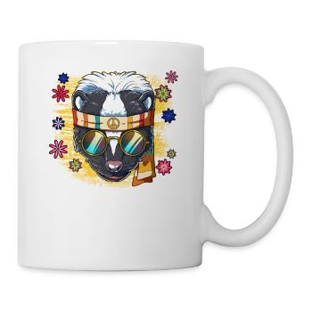 60s 70s Costume Groovy Hippie - Mug blanc - blanc - Droite