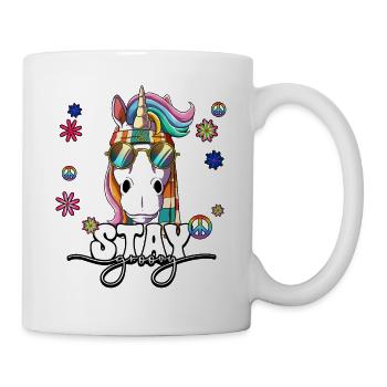 60s 70s Costume Stay Groovy Hippie - Mug - white - Right