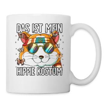 Das Ist Mein Hippie Kostüm 60er 70er Jahre Kostüm - Tasse - Weiß - Rechts