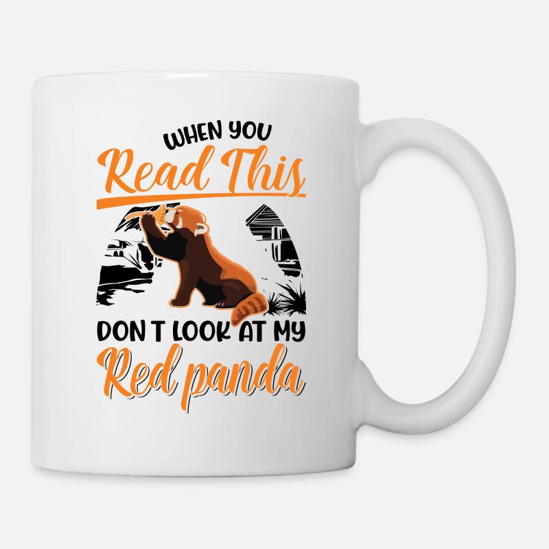 Roter Panda Geschenk Katzenbär Red Panda - Tasse - Weiß
