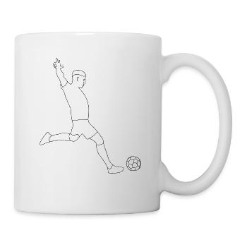 Football footballers - Mug - white - Right