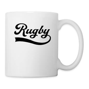 Rugby Football lettering - Mug - white - Right