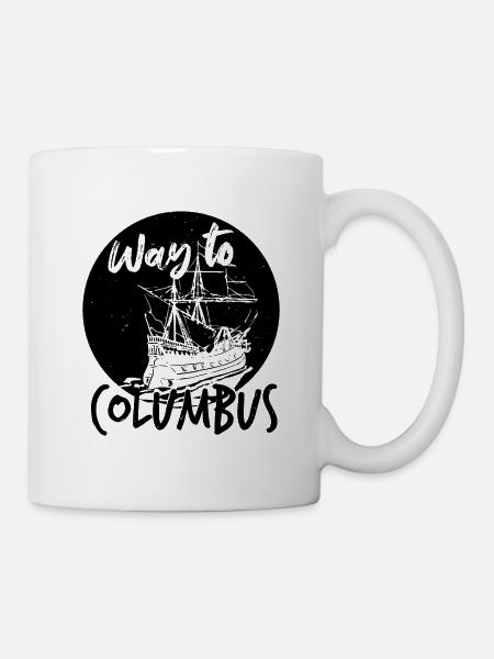 WEG ZUM COLUMBUS DAY - Tasse - Weiß