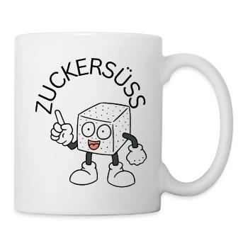 Zuckersüß Würfelzucke No2 - Tasse - Weiß - Rechts