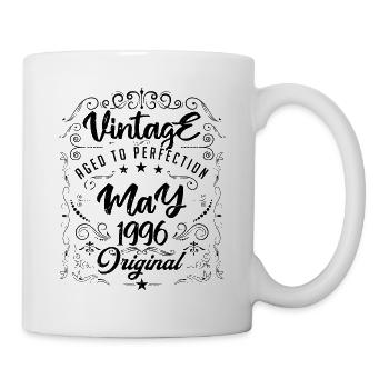 Vintage born in May 1996. Anniversary May 1996. - Mug - white - Right
