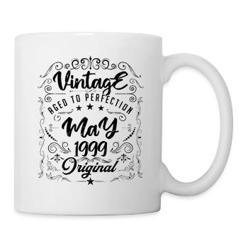 Vintage Né(e) en Mai 1999. anniversaire mai 1999. - Mug blanc - blanc - Droite