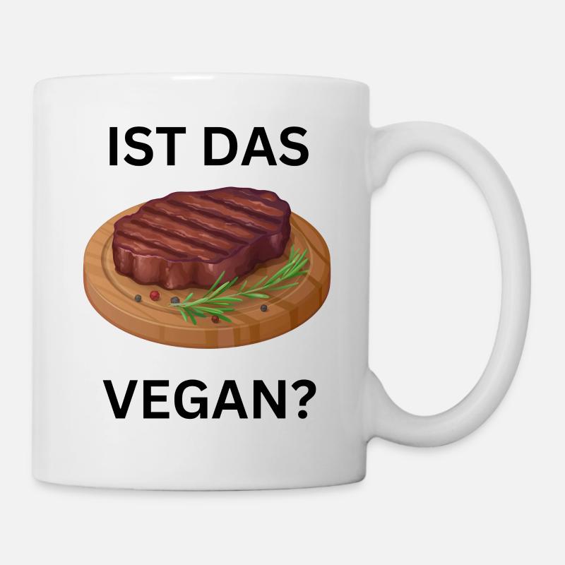 Ist das Fleisch Vegan? - Tasse - Weiß