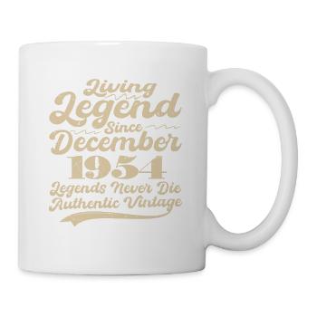Once upon a time there was a legend. December 1954 Birth - Mug - white - Right