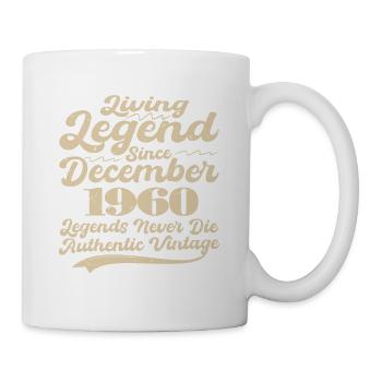 Il était une fois une légende. Décembre 1960 Naissance - Mug blanc - blanc - Droite