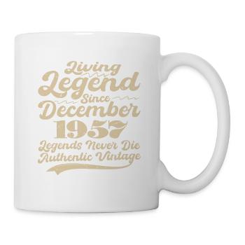 Il était une fois une légende. Décembre 1957 Naissance - Mug blanc - blanc - Droite