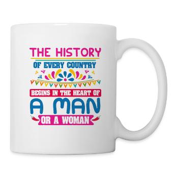 THE HISTORY A MAN OR A WOMAN - Mug - white - Right