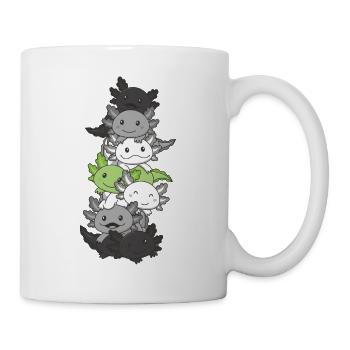 Agenda Flag Non Binary Pride LGBTQ Axolotl - Mug - white - Right