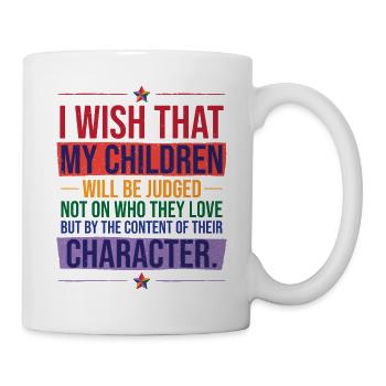 Mois de la fierté | Famille LGBT | Gay | Lesbienne - Mug blanc - blanc - Droite