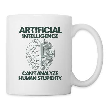 Künstliche Intelligenz Programmierer Gehirn - Tasse - Weiß - Rechts