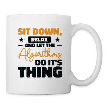 Algorithme informatique Programmeur Artificiel - Mug blanc - blanc - Droite