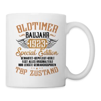 Oldtimer Baujahr 1923 - Tasse - Weiß - Rechts