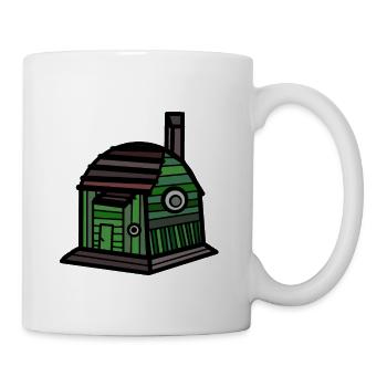Maison de jardin maison maison de maison de vie construire propriété - Mug blanc - blanc - Droite
