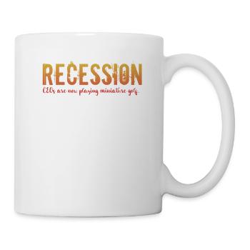 Drôle de PDG de Recession jouant à l’humour miniature Gold - Mug blanc - blanc - Droite