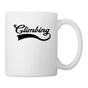 Climbing lettering - Mug - white - Right