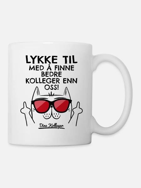 Jobbskifte Ny jobb avskjedsgave - Kopp - hvit