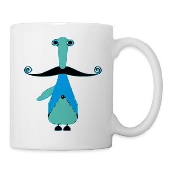 Lida der Schnurrbart - Tasse - Weiß - Rechts