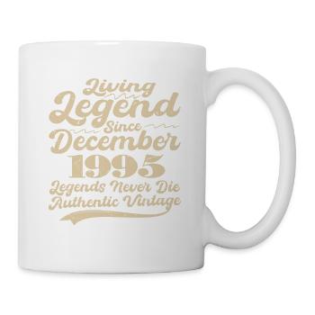 Es war einmal eine Legende. Dezember 1995 Geburts - Tasse - Weiß - Rechts
