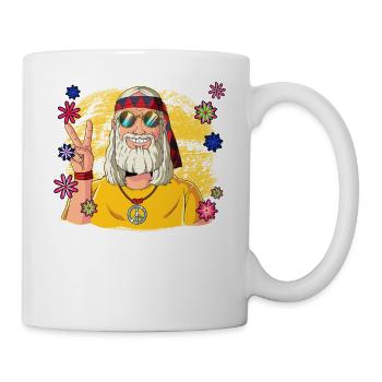 60s 70s Costume Groovy Hippie - Mug blanc - blanc - Droite