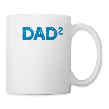 Funny Dad Fathers Day 2 Pregnancy - Mug - white - Right