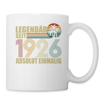 Legendär seit 1926 - Tasse - Weiß - Rechts
