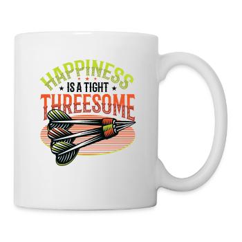 La chance est un trio proche, fléchettes - Mug blanc - blanc - Droite