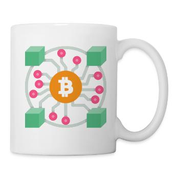 Bitcoin Blockchain Design - Mug - white - Right