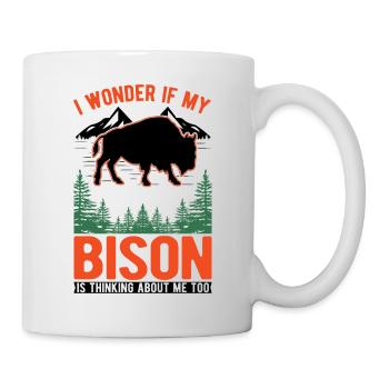 Buffalo Gift Bison Buffallo Buffle d’eau - Mug blanc - blanc - Droite