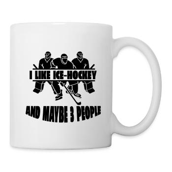 Joueurs de hockey sur glace Équipe de hockey sur glace Fan de hockey sur glace - Mug blanc - blanc - Droite