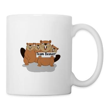 Team Beaver - Tasse - Weiß - Rechts
