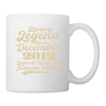 Es war einmal eine Legende. Dezember 2012 Geburts - Tasse - Weiß - Rechts