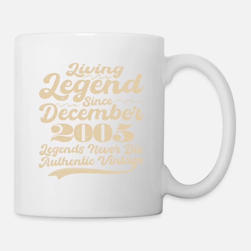 Es war einmal eine Legende. Dezember 2005 Geburts - Tasse - Weiß