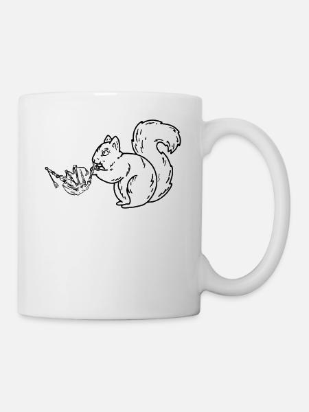 Squirrel Bagpipe Player Squirrel Bagpiper - Tasse - Weiß