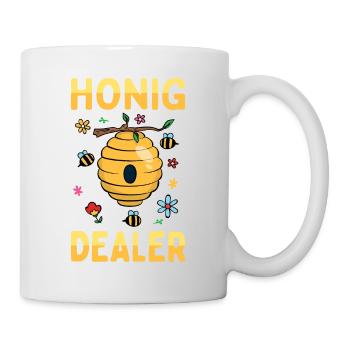Honig Dealer Bienenzüchter Bienenflüsterer Bienen - Tasse - Weiß - Rechts