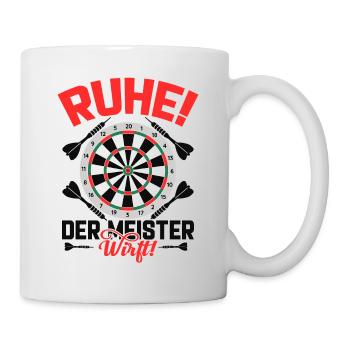 Dart Darten Darts - Tasse - Weiß - Rechts