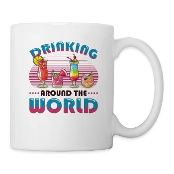 Boire dans le monde entier - Mug blanc - blanc - Droite