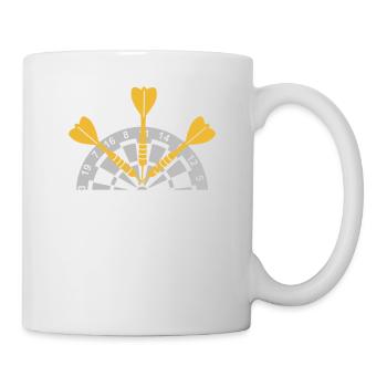 Da Waren Sie Wieder Meine 3 Probleme Dart - Tasse - Weiß - Rechts