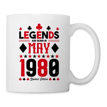 birthday gift May 1980. card games . May - Mug - white - Right