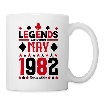 birthday gift May 1982. card games . May - Mug - white - Right