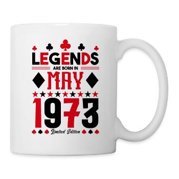 birthday gift May 1973. card games . May - Mug - white - Right