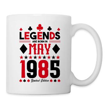 birthday gift May 1985. card games . May - Mug - white - Right