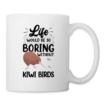 Kiwi oiseau ennuyeux sans kiwi de Nouvelle-Zélande - Mug blanc - blanc - Droite